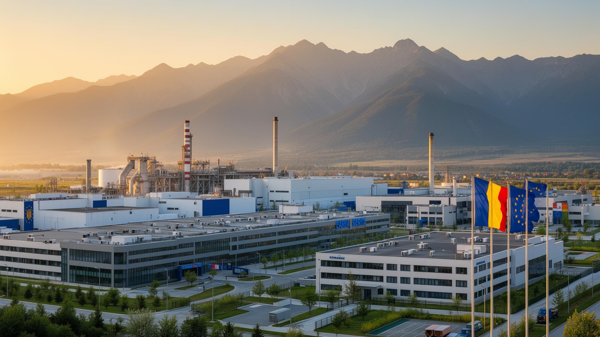 Illustrative factory landscape used for the CATHOMAX Romania project
